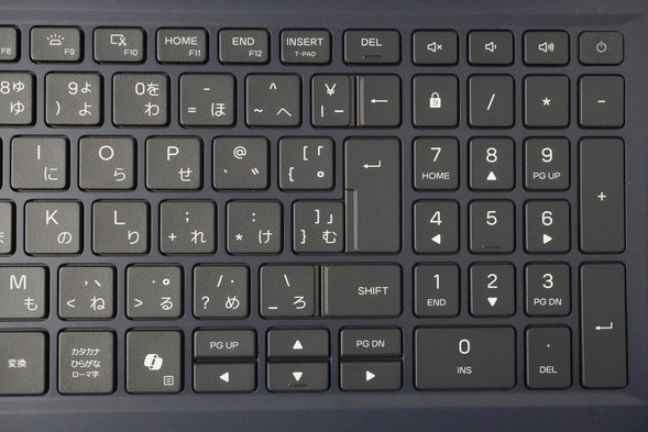 キーボード右半分