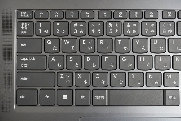 Ideapad Slim 3 Gen 10 14型AMDのキーボード左半分